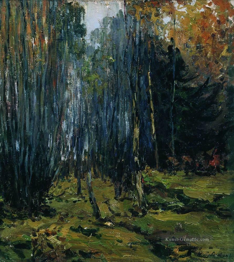 Herbstwald 1899 Isaac Levitan Waldbäume Landschaft Ölgemälde